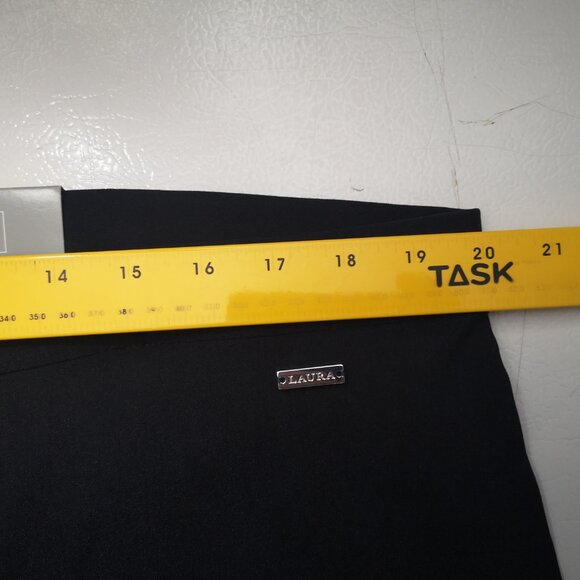 NWT Laura Plus Ladies Size 20 Navy Comfort Waist High Rise Slim Leg Capri Pants - Picture 11 of 13